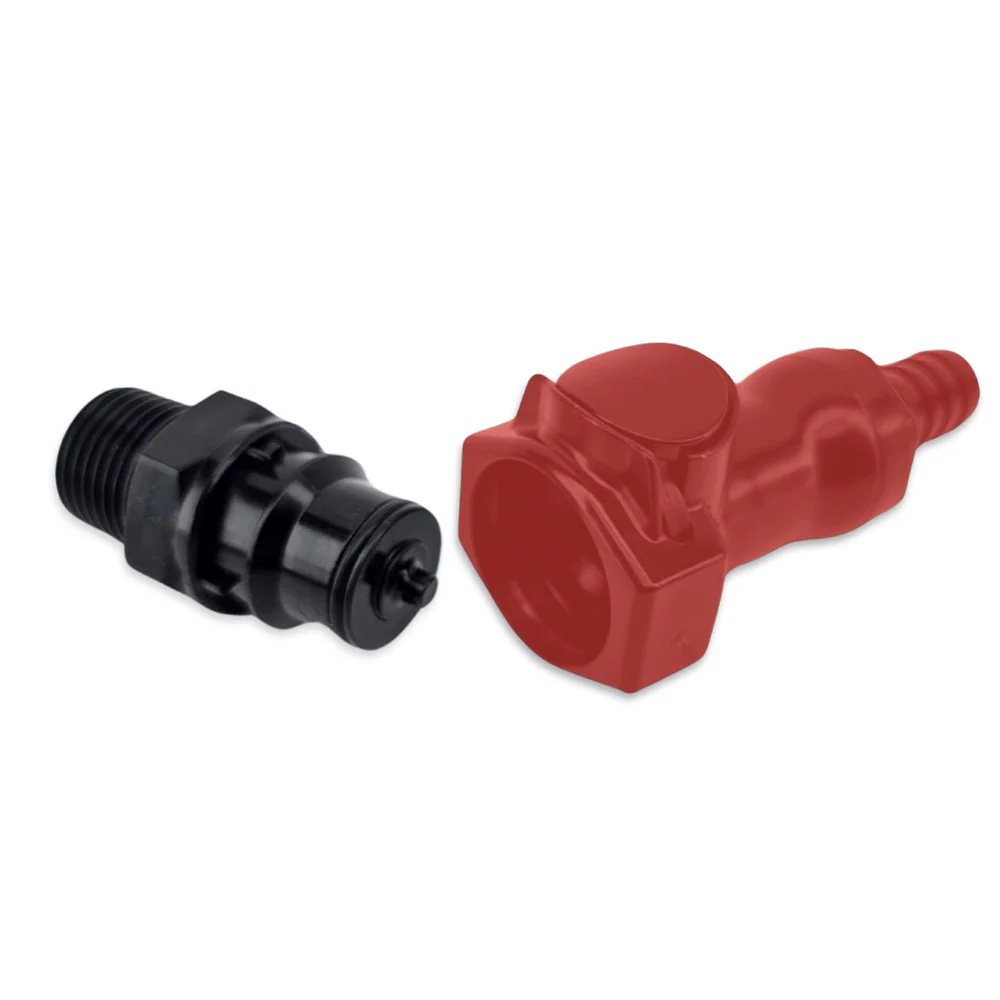 JoinTech Male Connector with Auto Shut Off x 1/2 Inch BSPT Male - Image 3