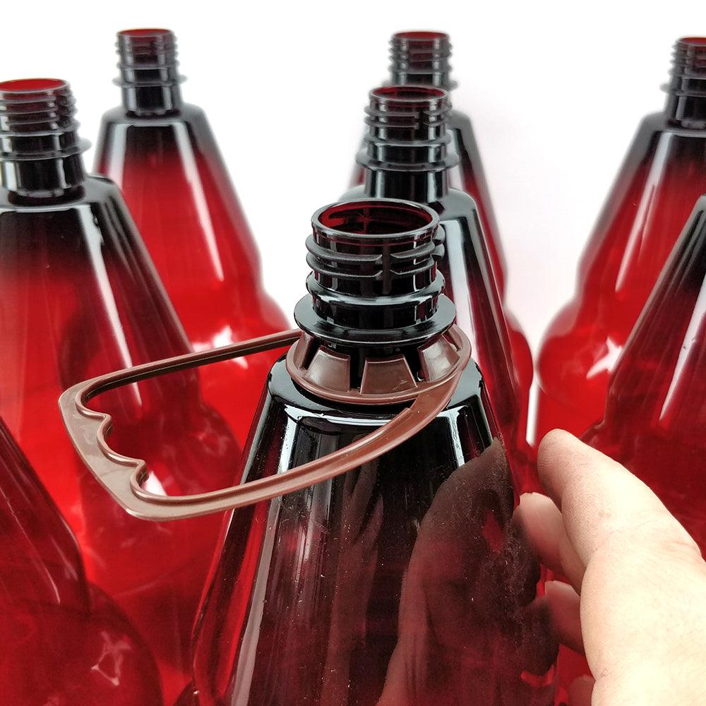 9 x 2500mL PET Amber Brown Bottles with Screw Caps and Handles - Image 4