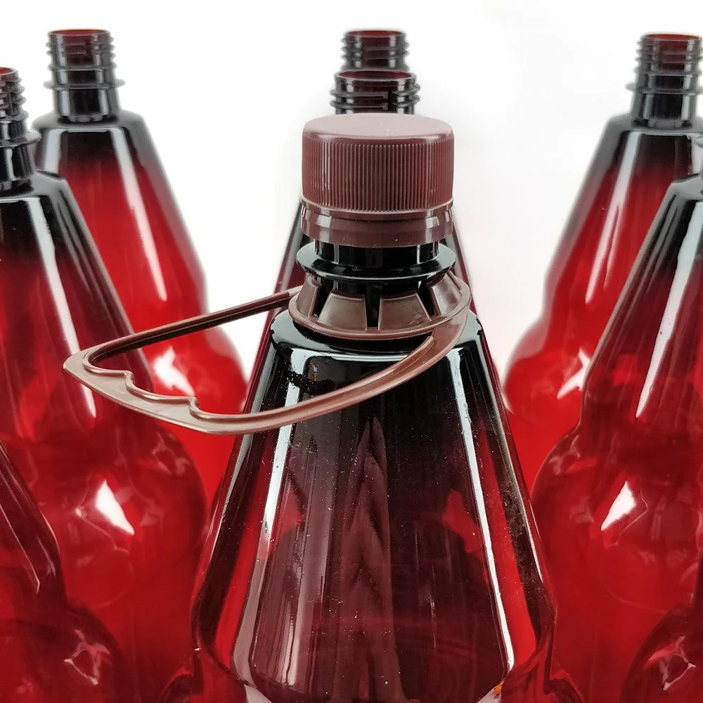 9 x 2500mL PET Amber Brown Bottles with Screw Caps and Handles - Image 5