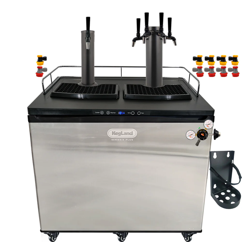 KegLand Series X Plus Kegerator Black Homebrew Bar Kit - Image 12