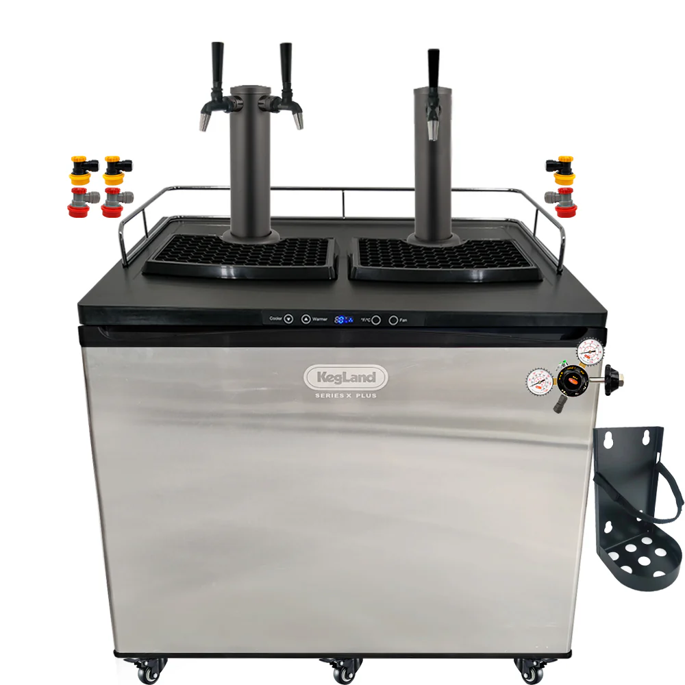 KegLand Series X Plus Kegerator Black Homebrew Bar Kit - Image 14
