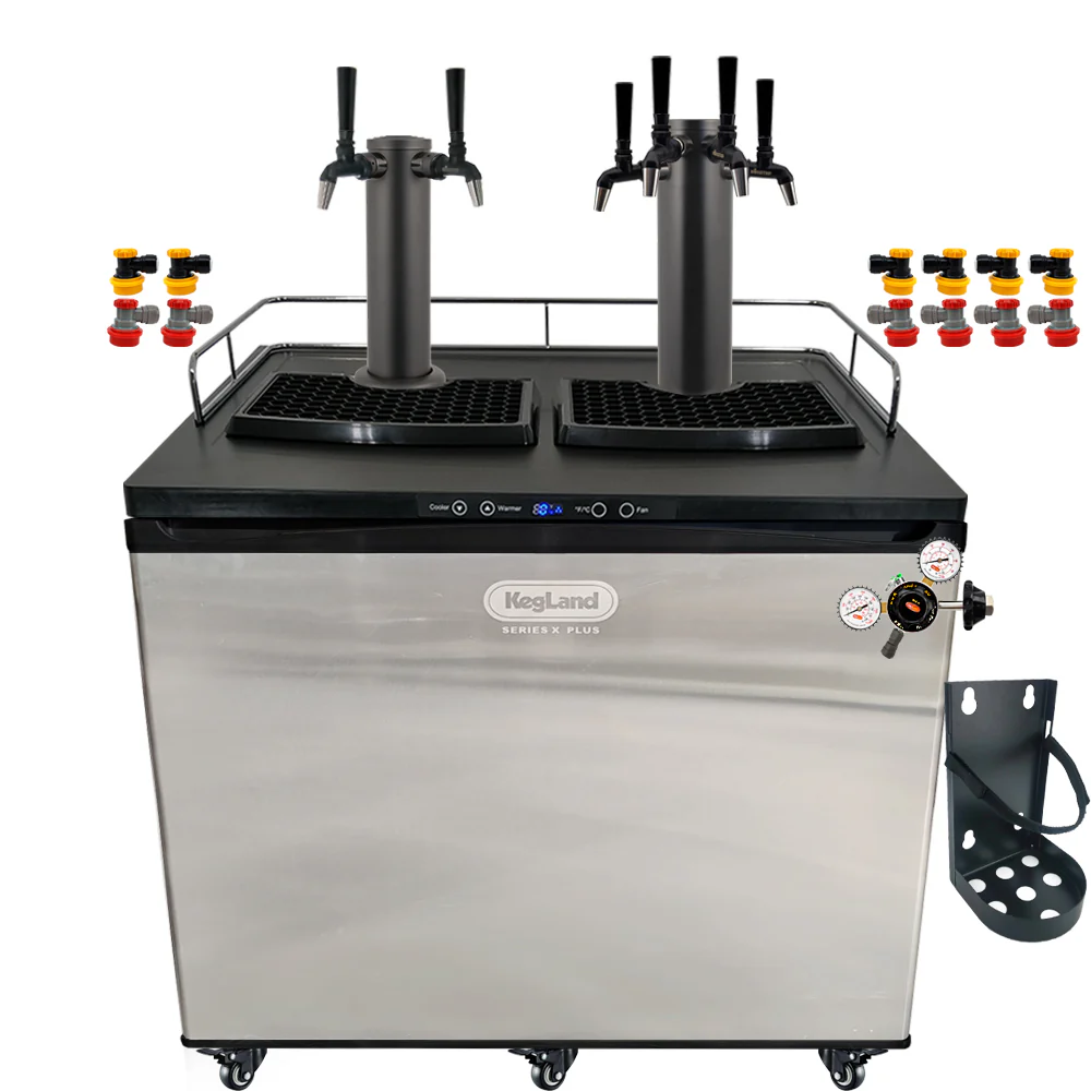 KegLand Series X Plus Kegerator Black Homebrew Bar Kit - Image 17