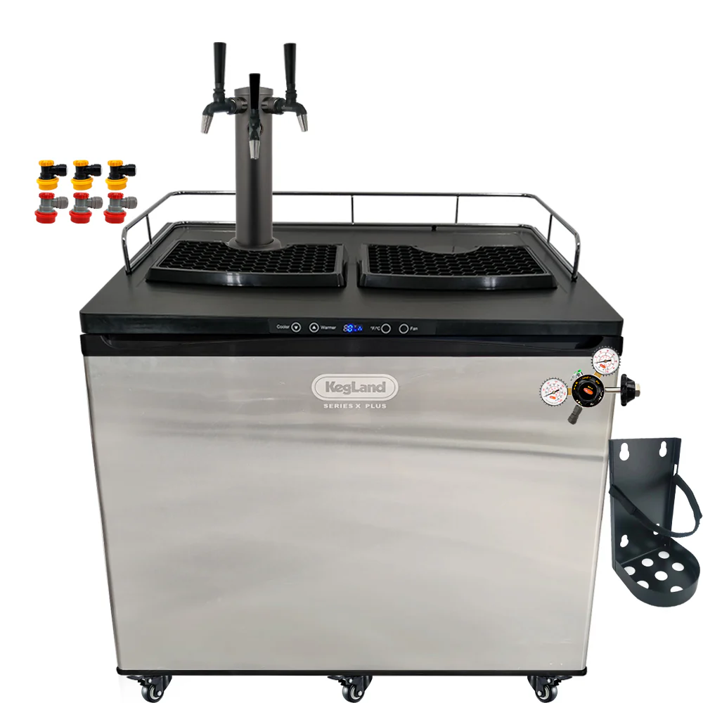 KegLand Series X Plus Kegerator Black Homebrew Bar Kit - Image 19