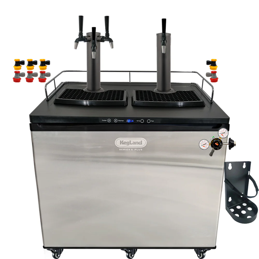KegLand Series X Plus Kegerator Black Homebrew Bar Kit - Image 20