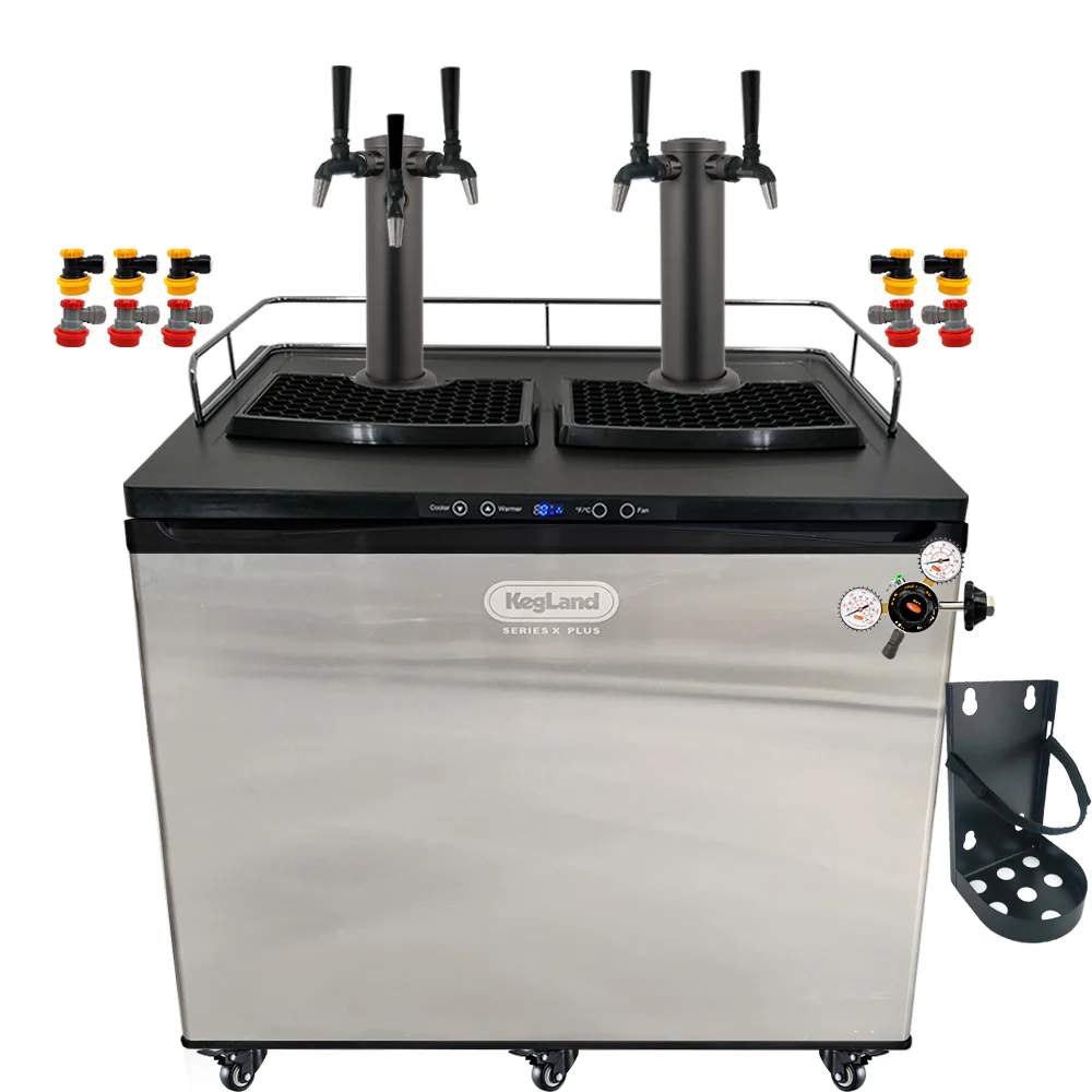 KegLand Series X Plus Kegerator Black Homebrew Bar Kit - Image 21