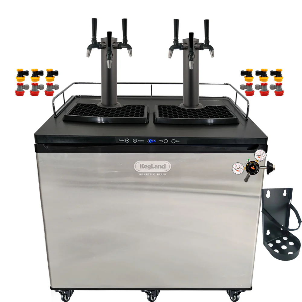 KegLand Series X Plus Kegerator Black Homebrew Bar Kit - Image 22