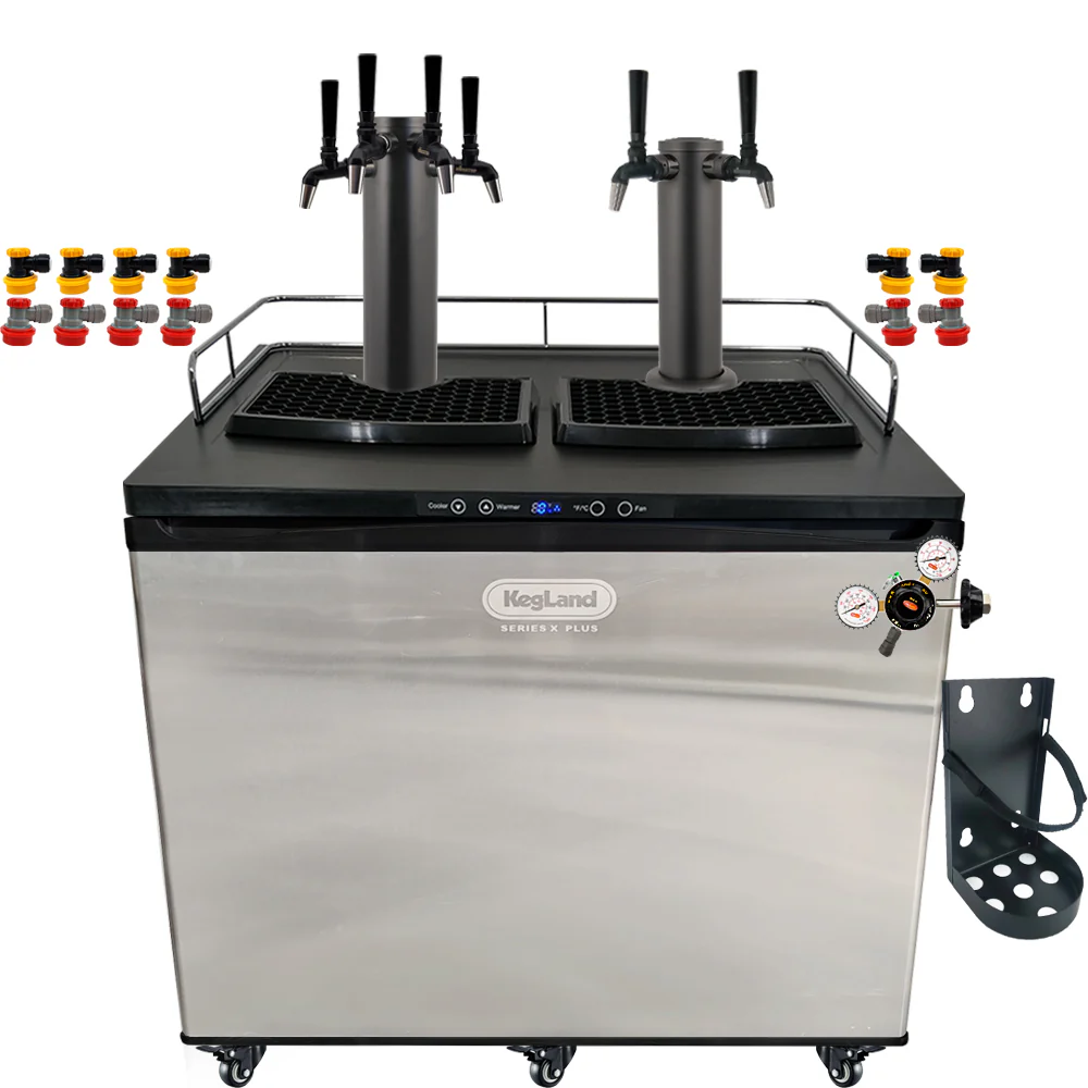 KegLand Series X Plus Kegerator Black Homebrew Bar Kit - Image 26