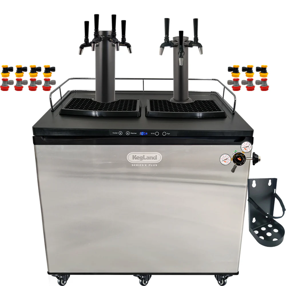 KegLand Series X Plus Kegerator Black Homebrew Bar Kit - Image 27
