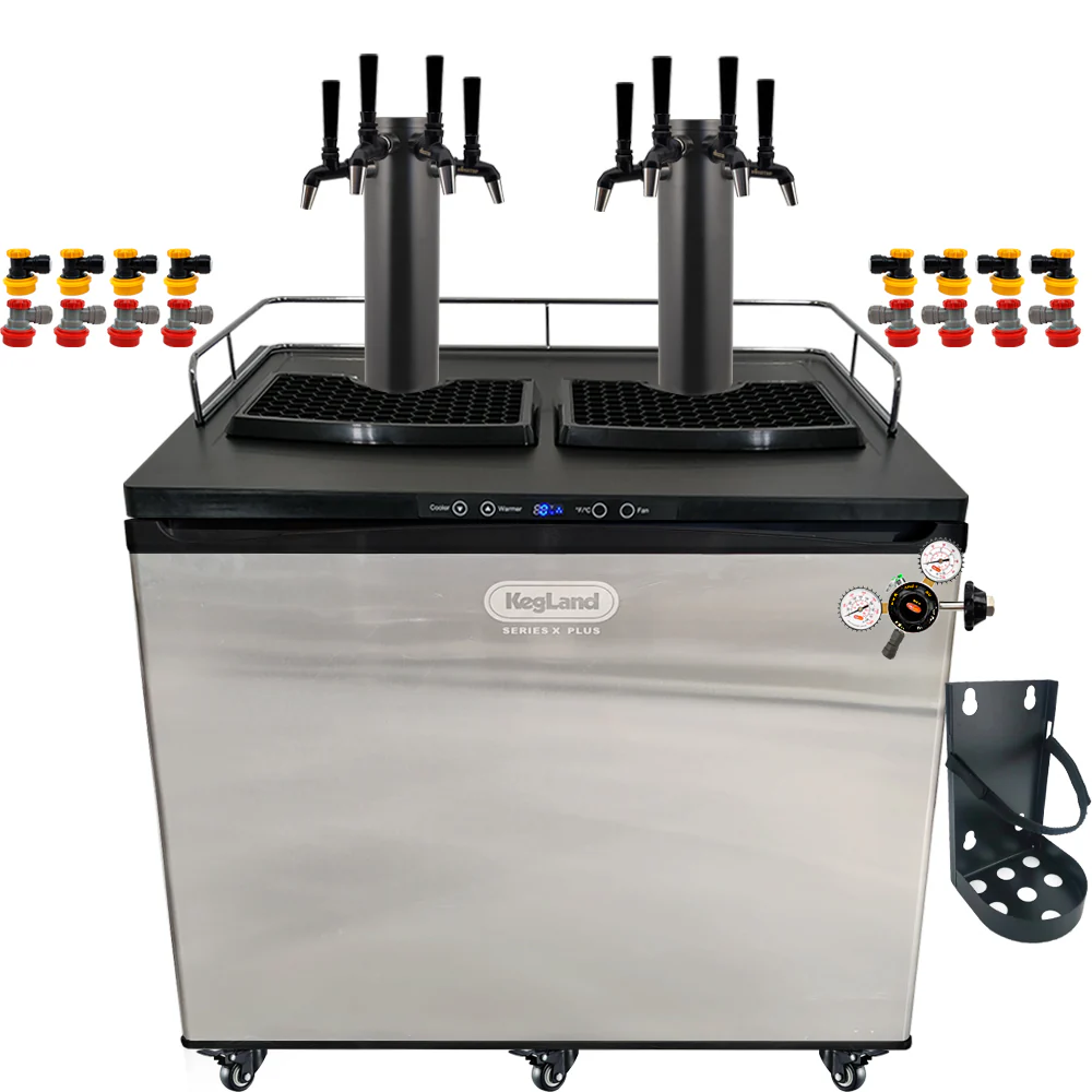 KegLand Series X Plus Kegerator Black Homebrew Bar Kit - Image 28