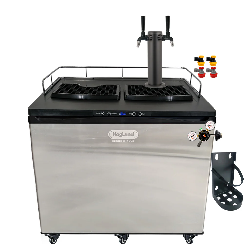KegLand Series X Plus Kegerator Black Homebrew Bar Kit - Image 5