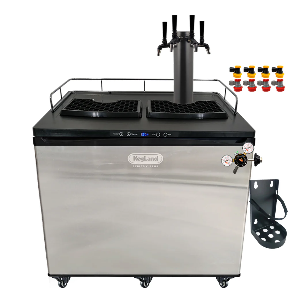 KegLand Series X Plus Kegerator Black Homebrew Bar Kit - Image 7