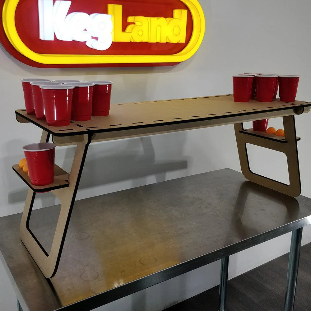 KegLand Beer Pong Table 40cm x 105cm - MDF - Image 2