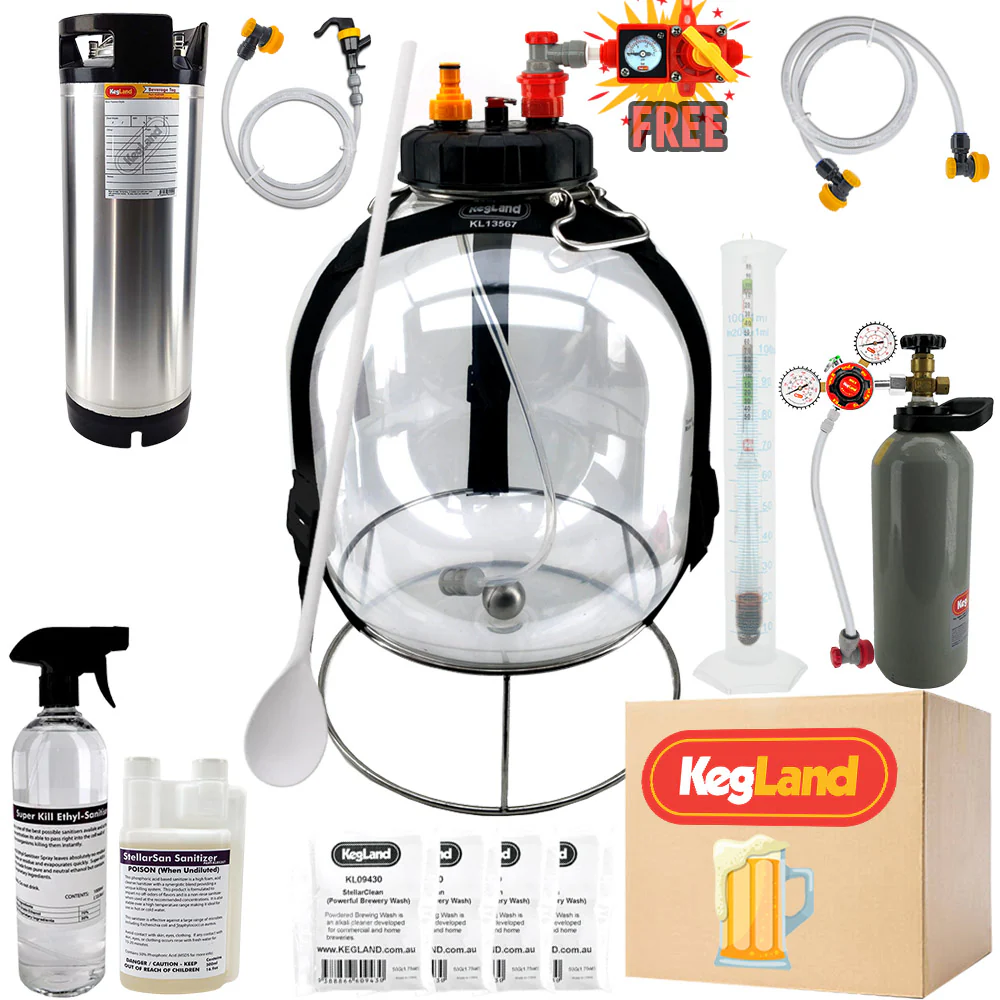 KegLand Pressure Fermenter Home Brew Starter Kit - Bronco Tap Kegging - Image 4