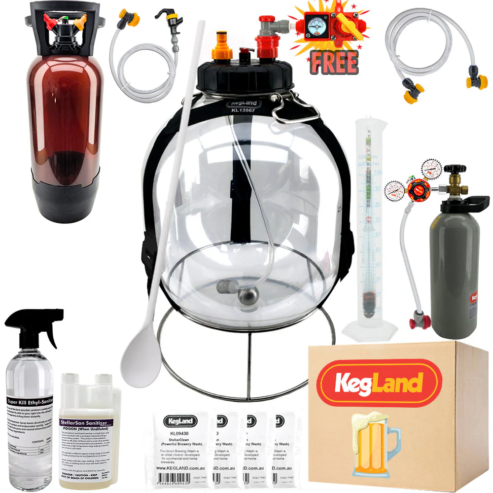 KegLand Pressure Fermenter Home Brew Starter Kit - Bronco Tap Kegging - Image 5