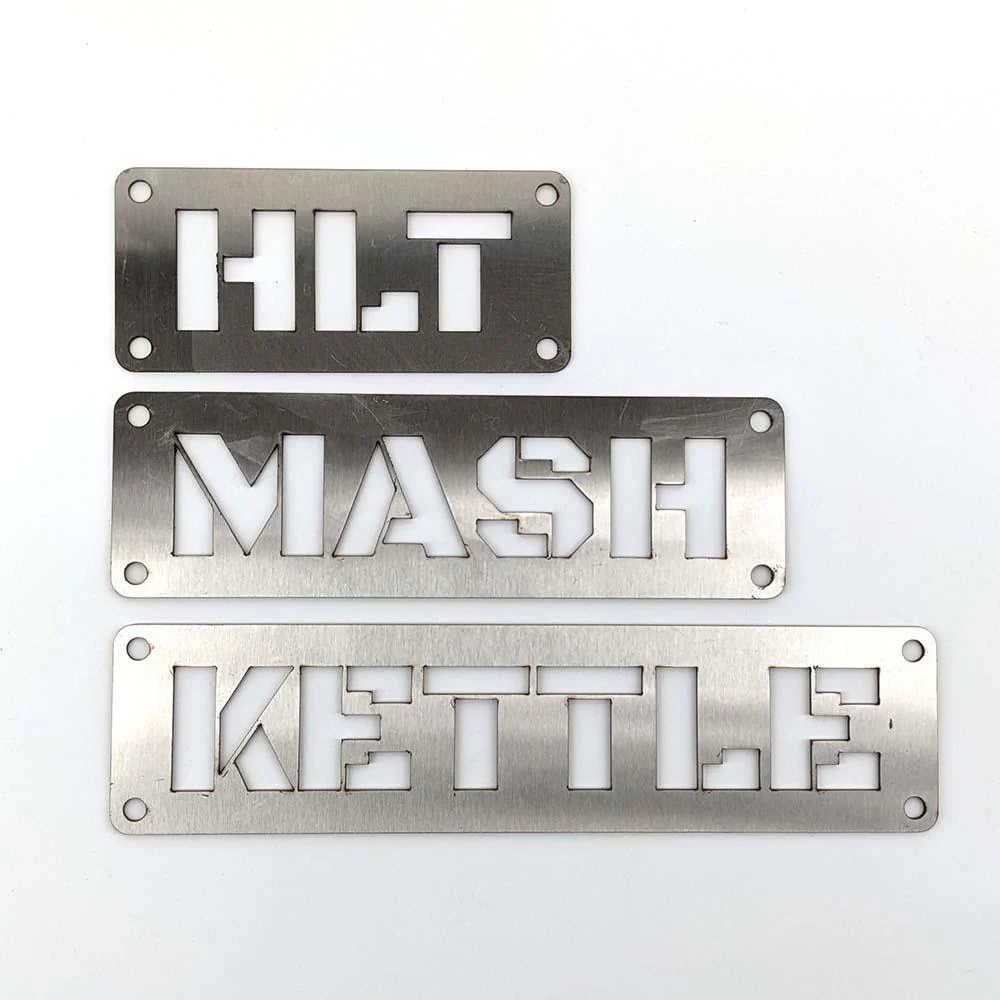 Laser Cut Brewery Labels - MASH, HLT, KETTLE - Image 3