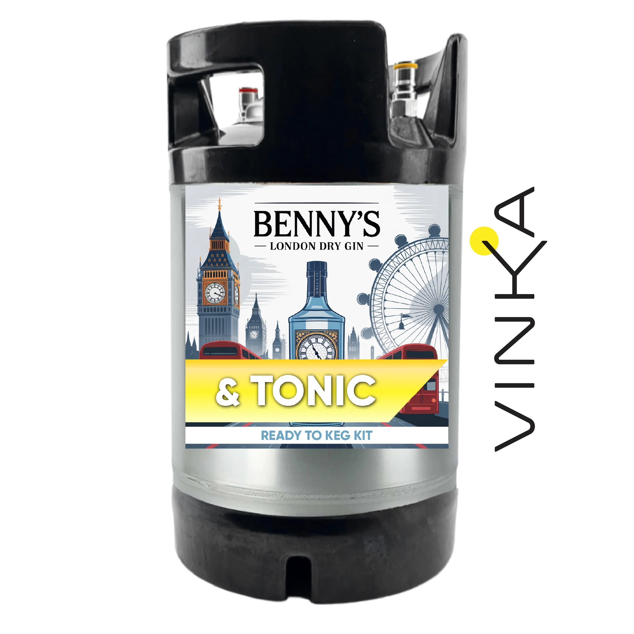 Benny's London Dry Gin and Tonic - Ready to Keg Kit - Image 4