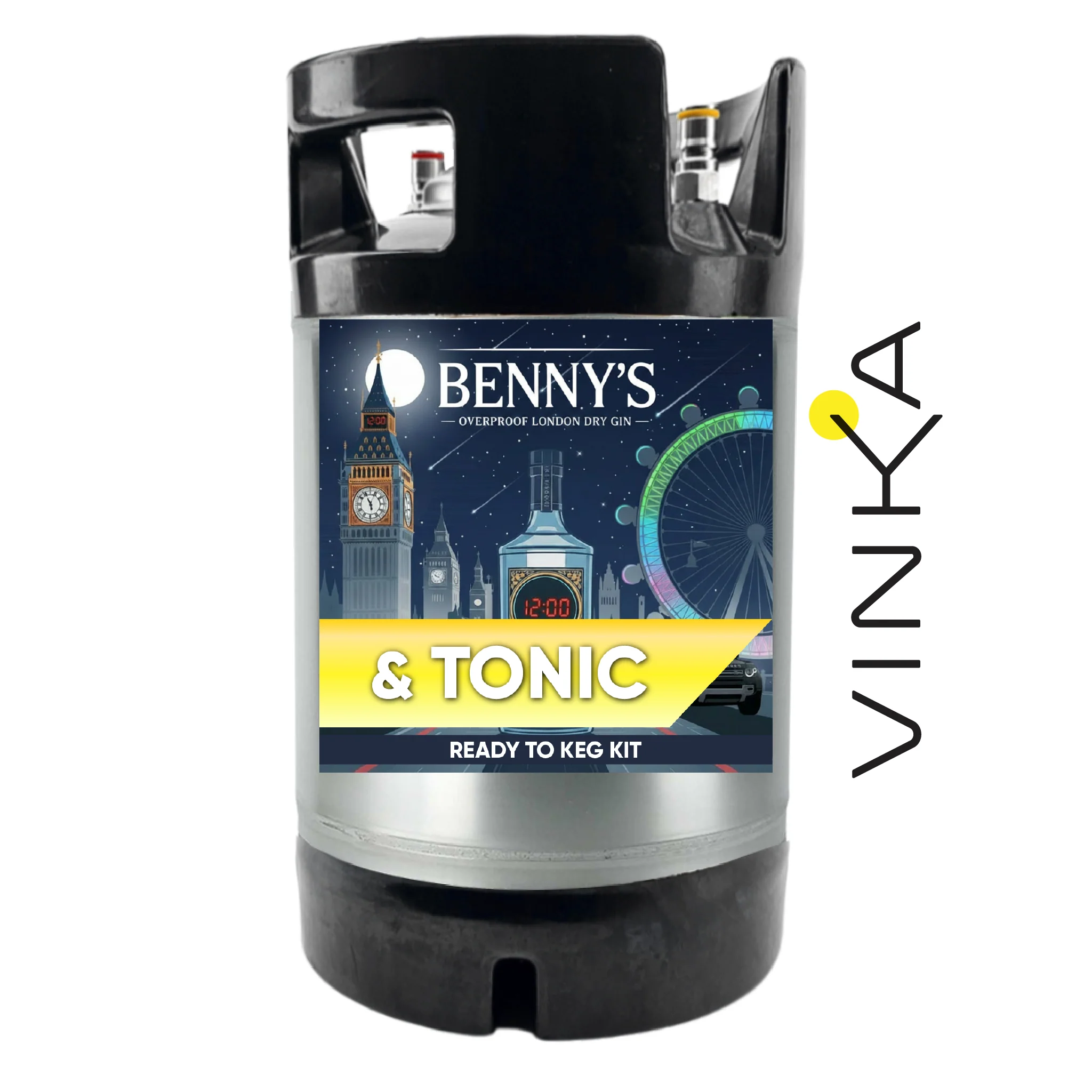 Benny's London Dry Gin and Tonic - Ready to Keg Kit - Image 6