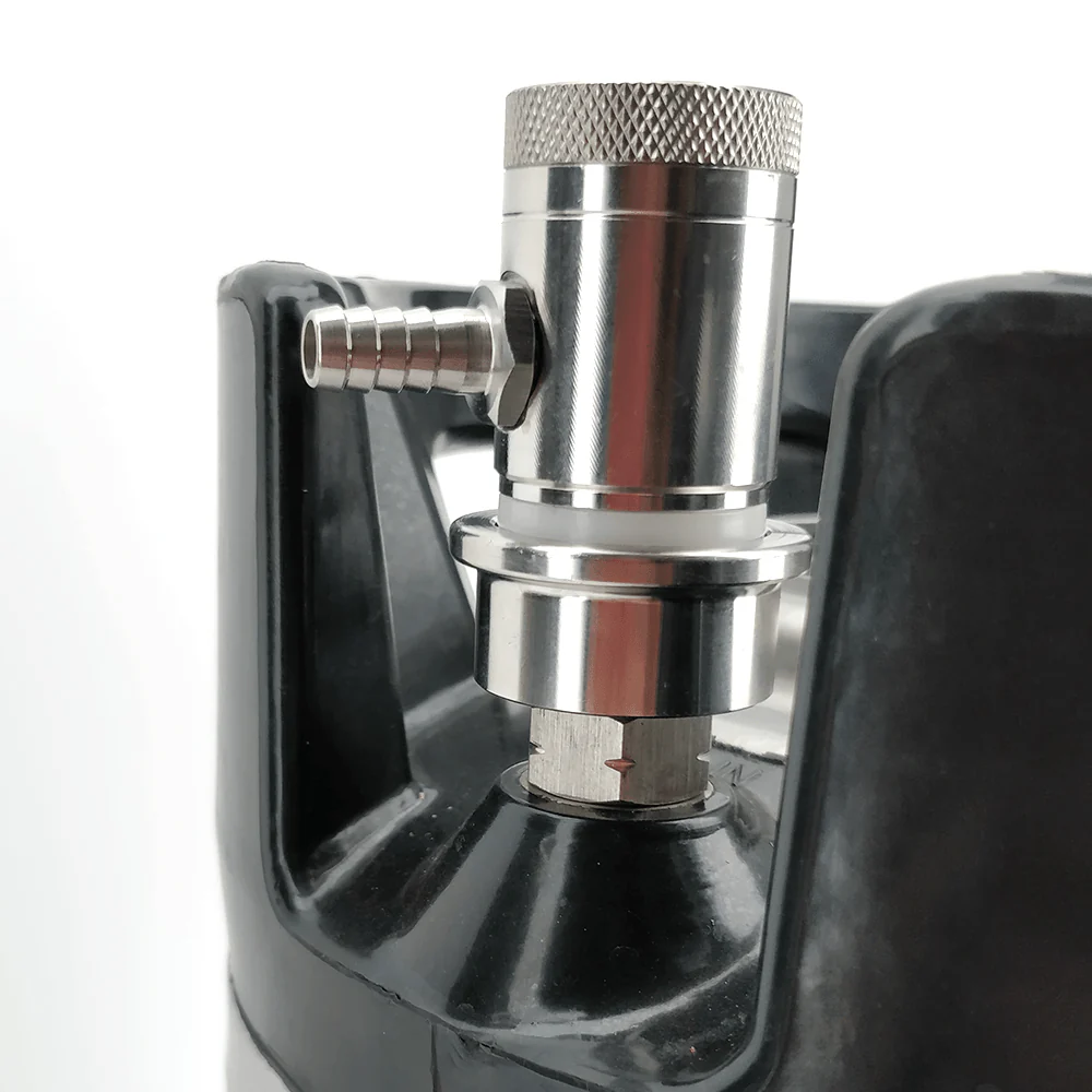 Machined Stainless Ball Lock Disconnect - Barb (Grey/Gas) - Image 2