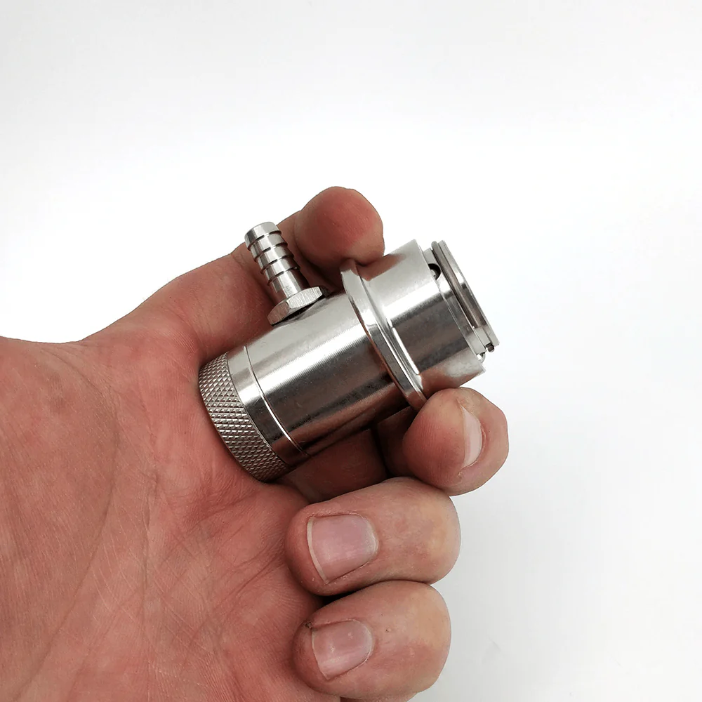 Machined Stainless Ball Lock Disconnect - Barb (Grey/Gas) - Image 3