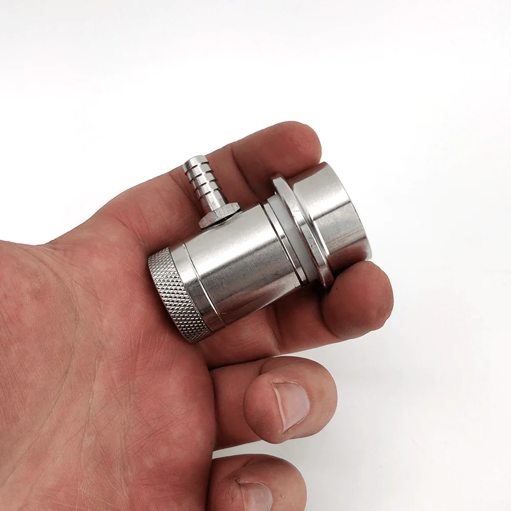 Machined Stainless Ball Lock Disconnect - Barb (Grey/Gas) - Image 4