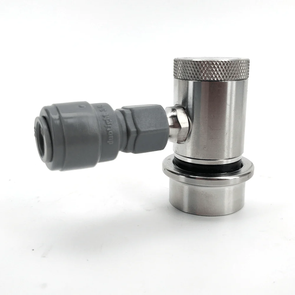 Machined Stainless Ball Lock Disconnect - MFL Thread (Black/Liquid) - Image 4