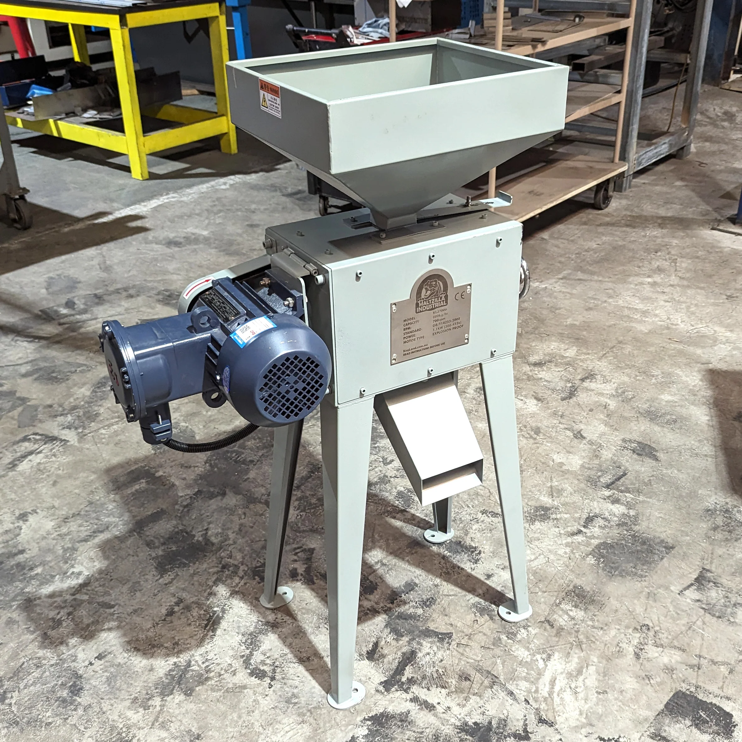 Maltzilla Industrial - Grain Mill - 1.1kw (300kg/hr) - Three Phase - Image 5