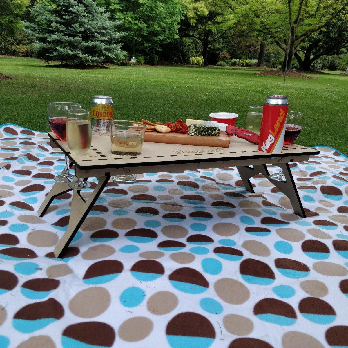 LaserCut - Mini Folding/Foldable Summer Picnic Table - MDF 60cm x 40cm - Image 7