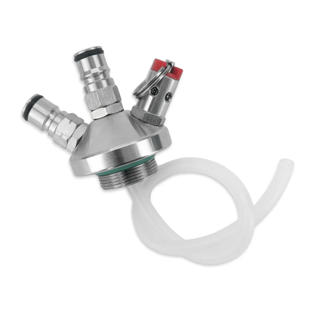Mini Keg - Ball Lock Tapping Head with 8mm silicone hose - Image 2