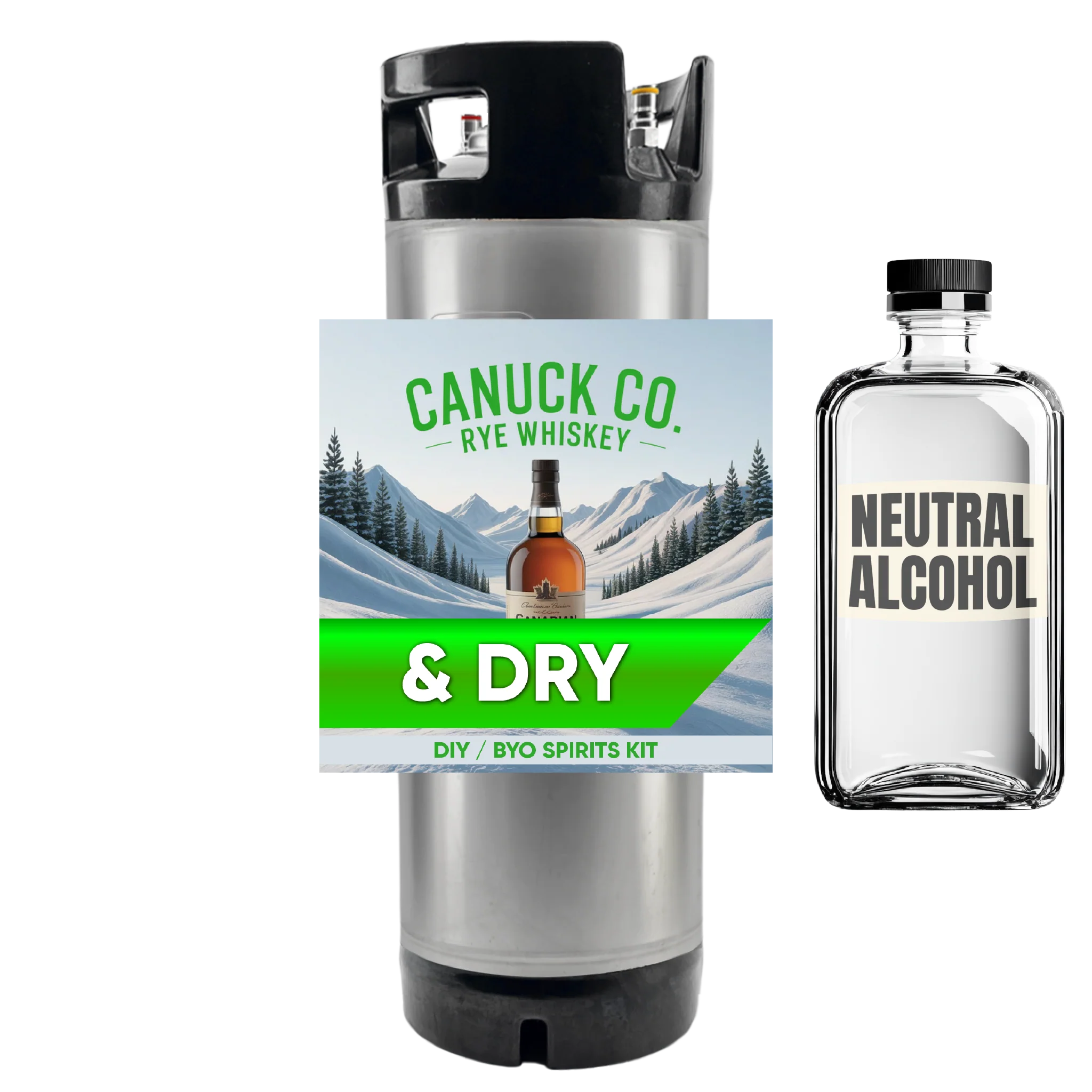 NEW G2 - Canuck Co. & Dry Ginger Ale (Rye Whiskey) - DIY ~ BYO Spirits Keg Kit - Image 2