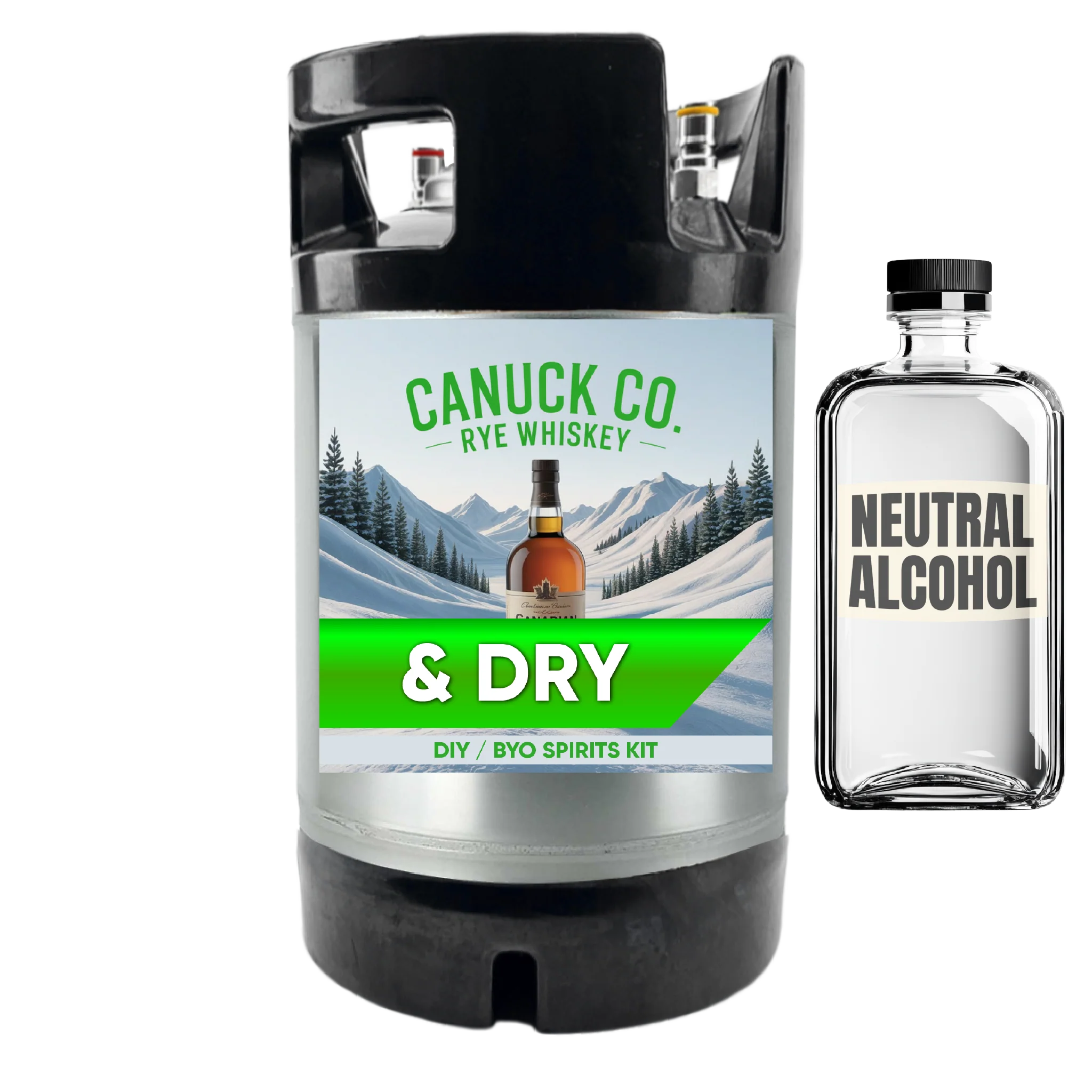 NEW G2 - Canuck Co. & Dry Ginger Ale (Rye Whiskey) - DIY ~ BYO Spirits Keg Kit - Image 3