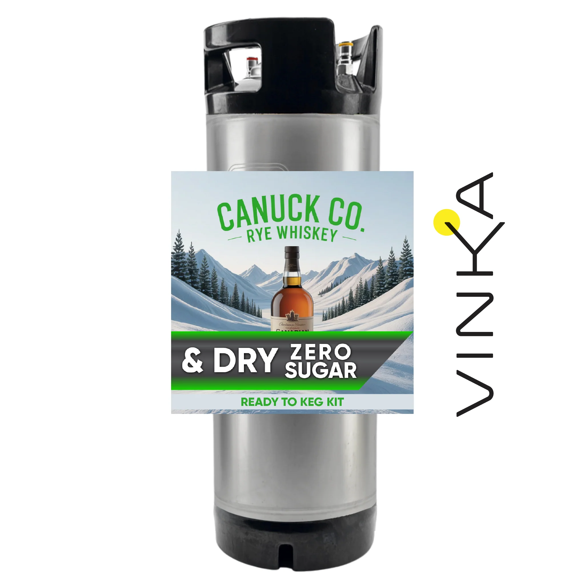 NEW G2 - Canuck Co. & Dry Ginger Ale (Rye Whiskey) - Zero Sugar - Ready to Keg Kit - Image 3