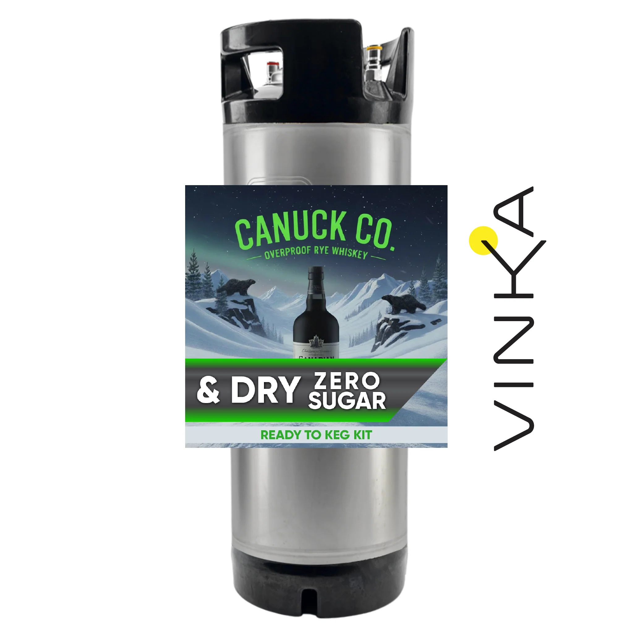 NEW G2 - Canuck Co. & Dry Ginger Ale (Rye Whiskey) - Zero Sugar - Ready to Keg Kit - Image 5