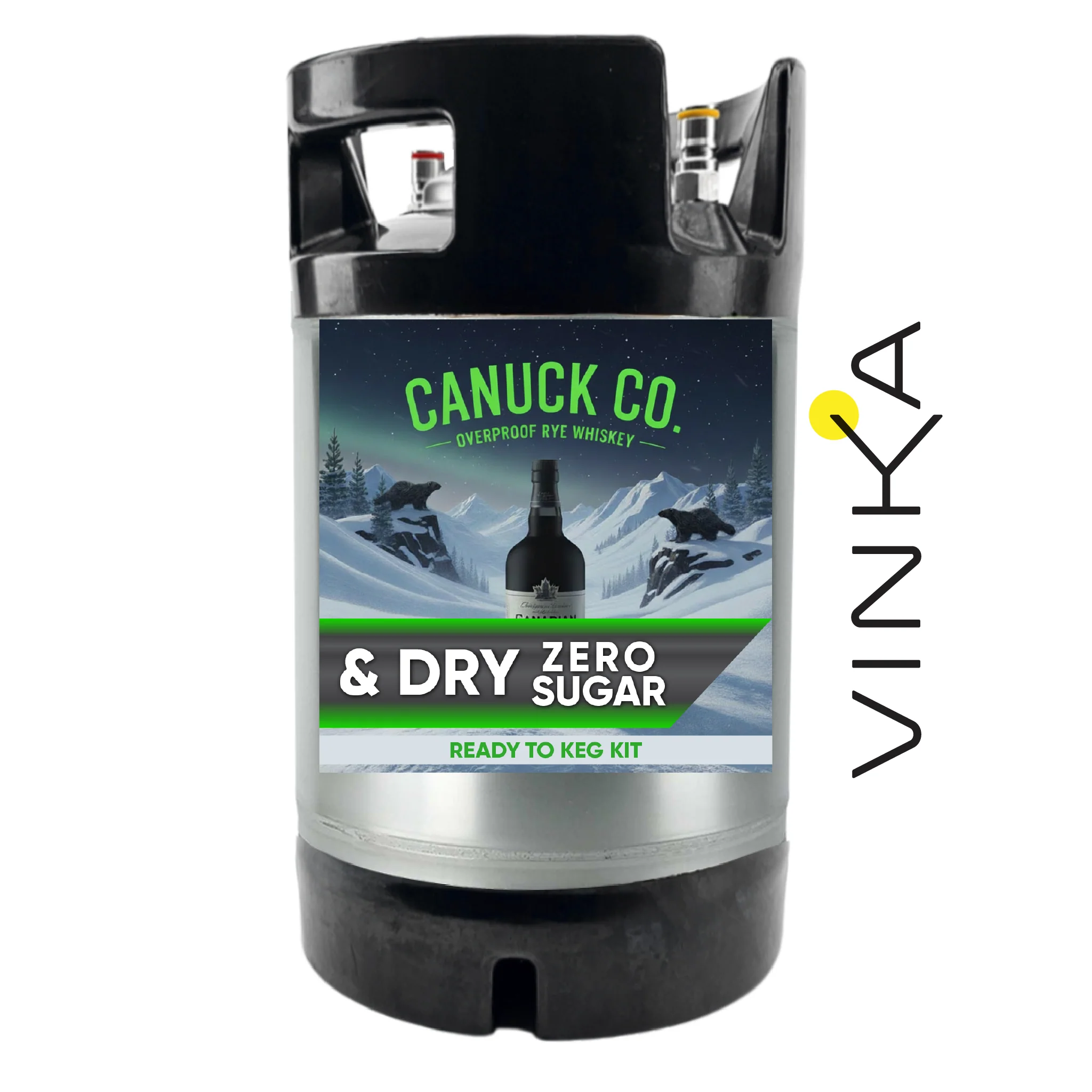 NEW G2 - Canuck Co. & Dry Ginger Ale (Rye Whiskey) - Zero Sugar - Ready to Keg Kit - Image 6