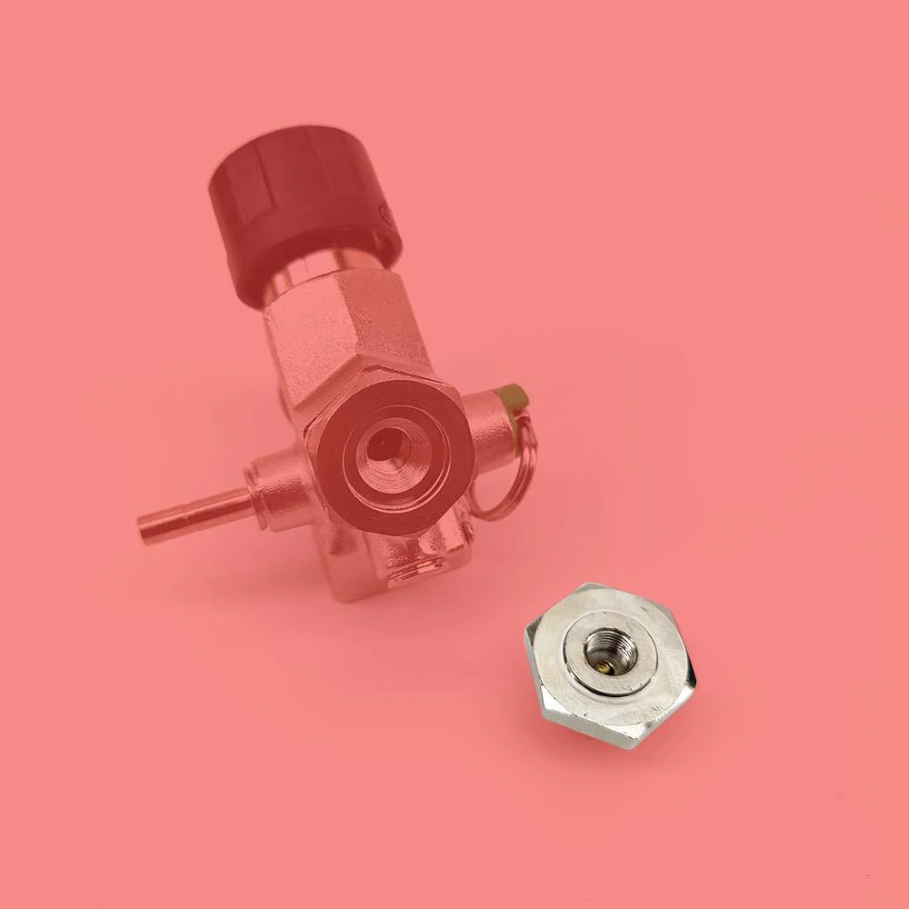 Nitrogen Adaptor for Mini 360 Core Regulator (Suitable for 2.2L KL N2 Cylinders) (G1/2 Male x M10 Female) - Image 3