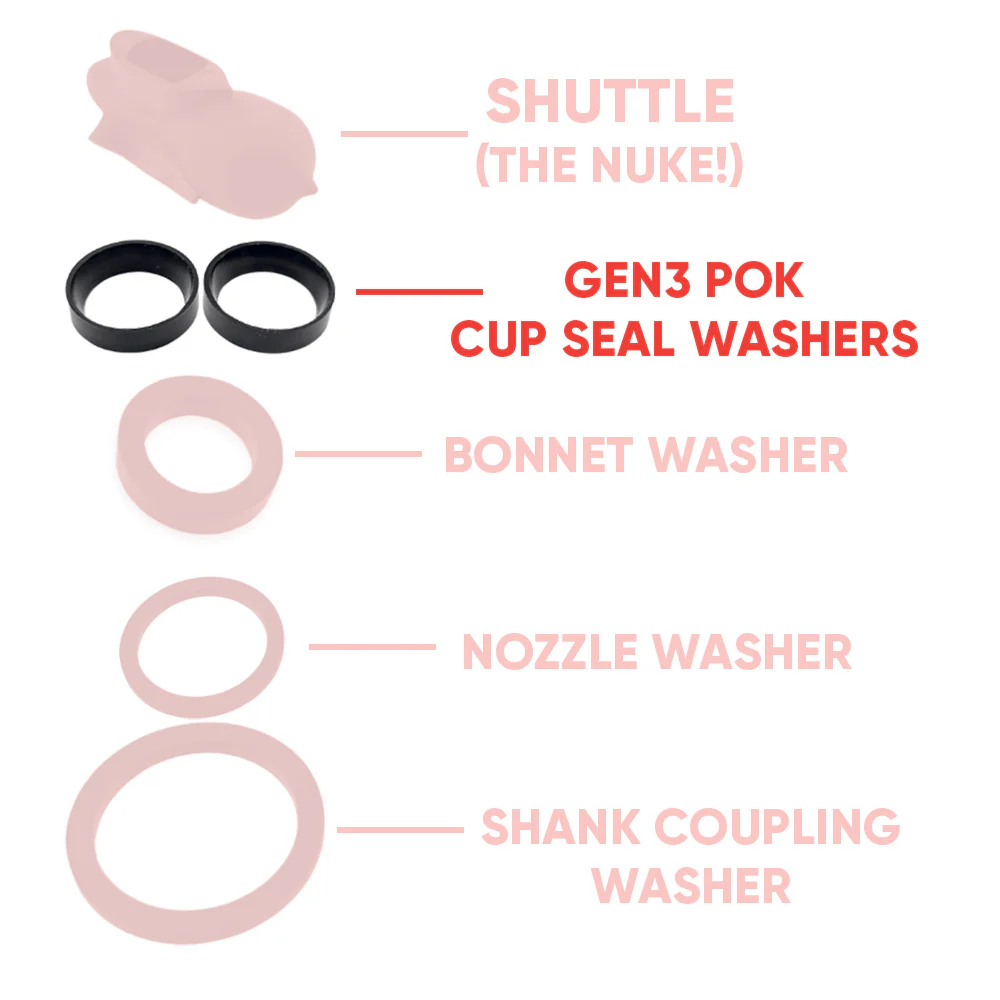 Nukatap Individual Black G3 Cup Seal Washer - Image 3