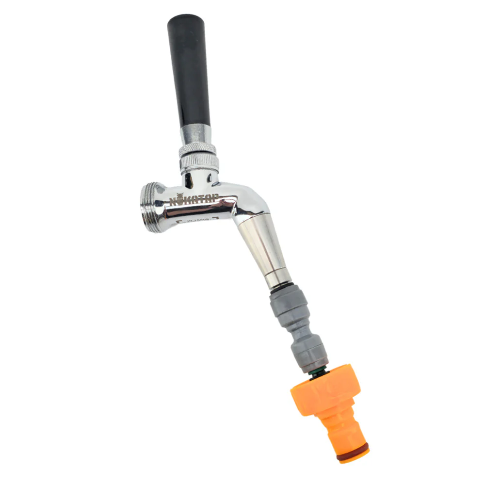 NukaTap Push in Spout to 8mm (5/16') duotight compatible barb - Image 3