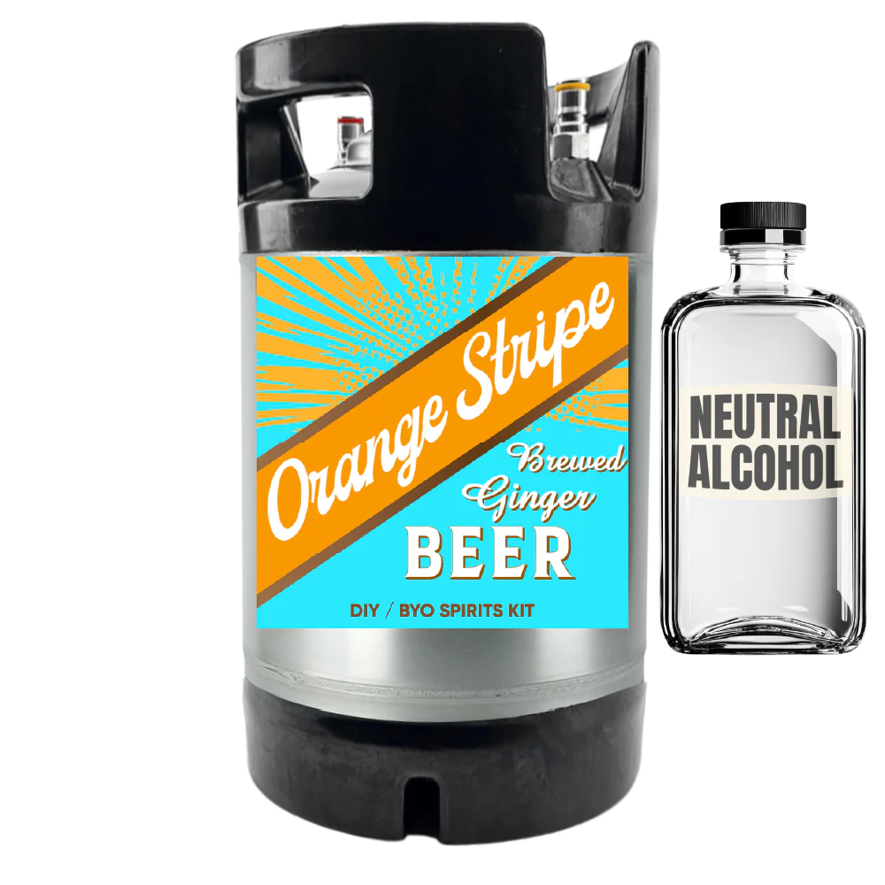 Orange Stripe Jamaican Brewed Ginger Beer - DIY ~ BYO Spirits Keg Kit - Image 3