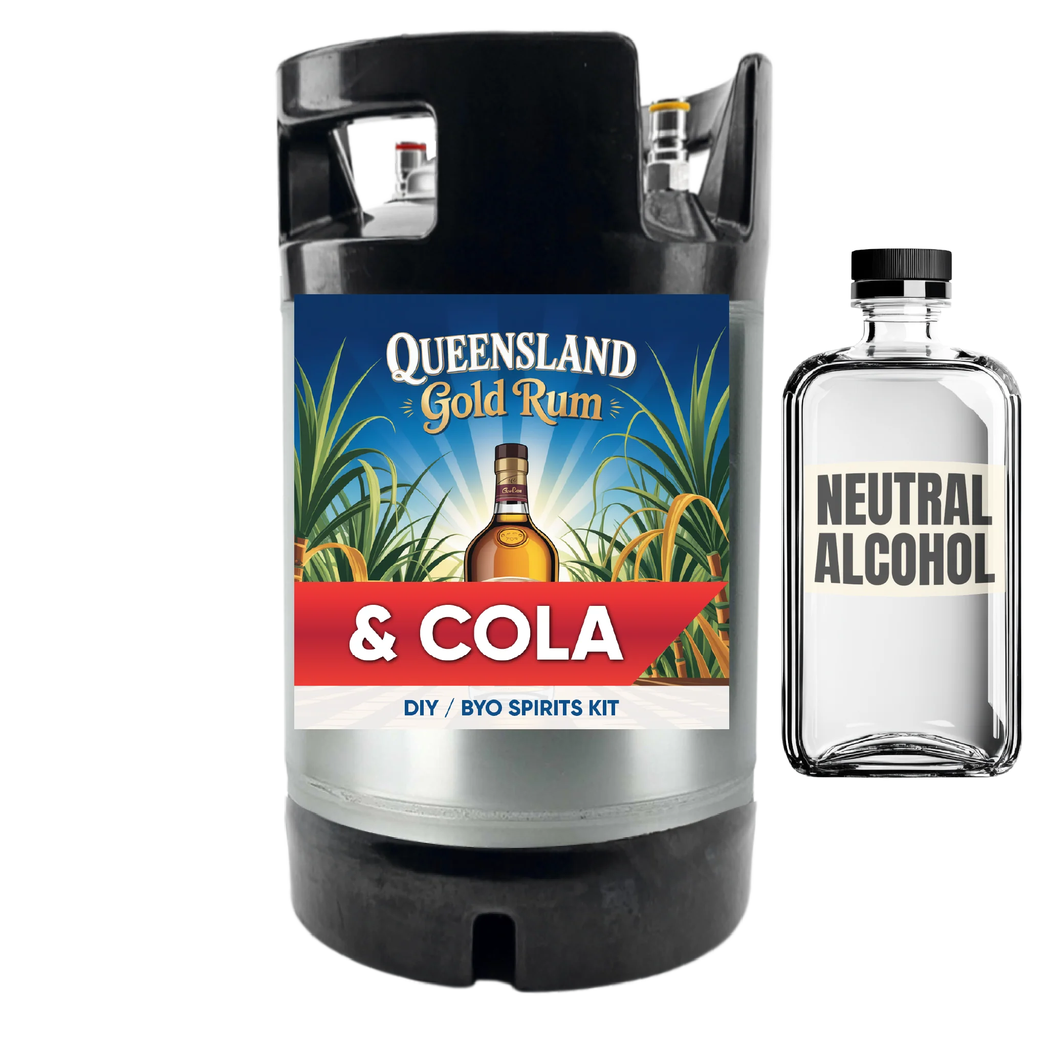 Queensland Gold Rum and Cola - DIY ~ BYO Spirits Keg Kit - Image 3