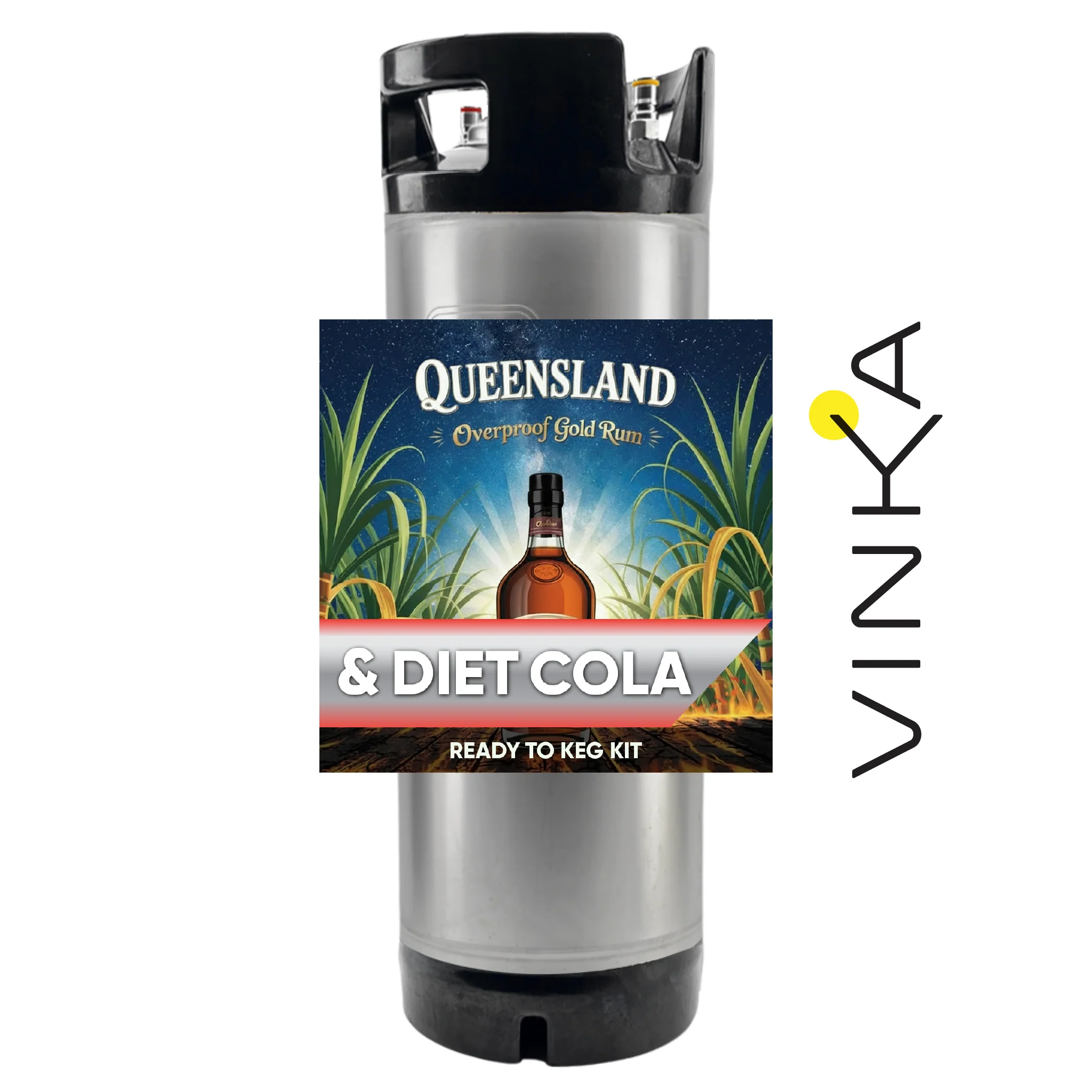 Queensland Gold Rum and Diet Cola - Ready to Keg Kit - Image 5