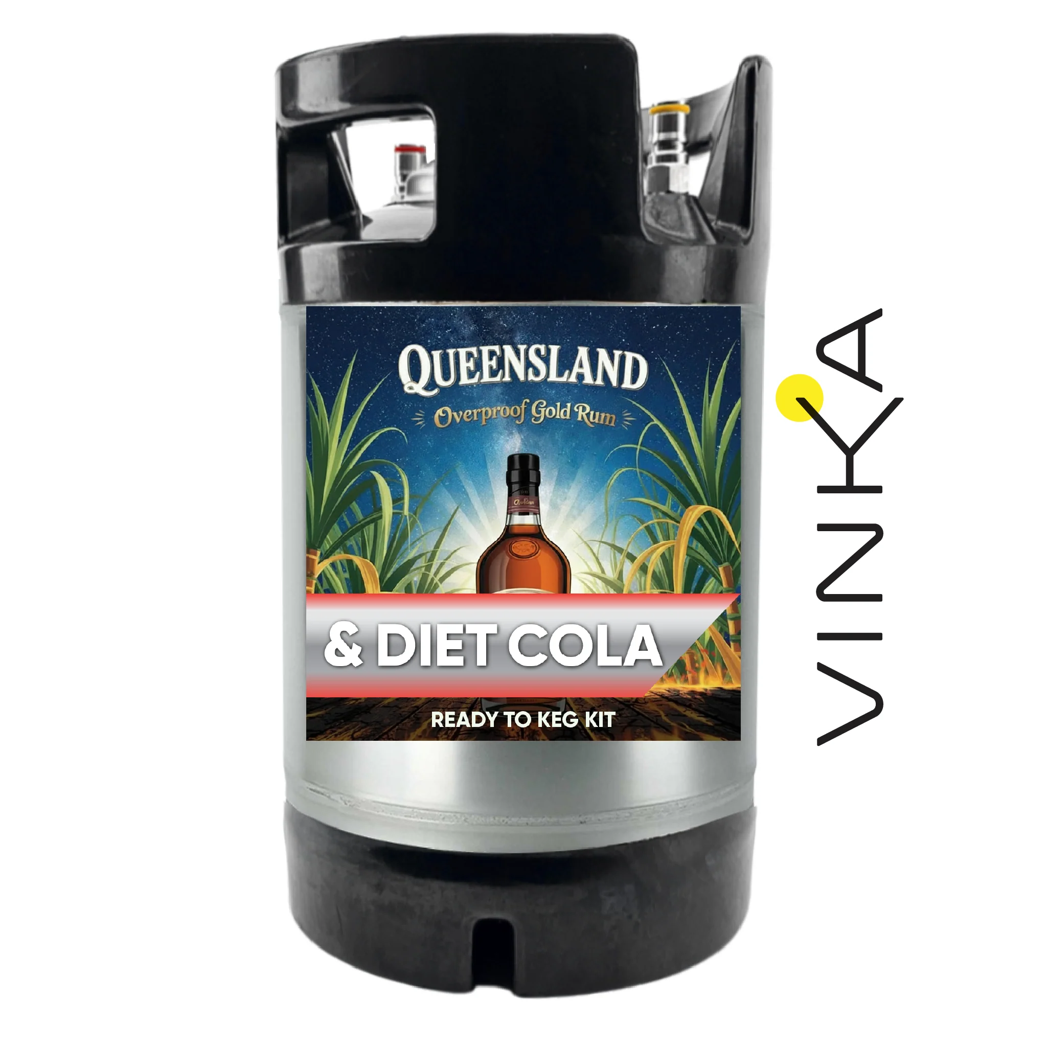 Queensland Gold Rum and Diet Cola - Ready to Keg Kit - Image 6