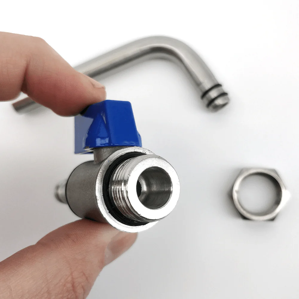 3/8 Mini Ball valve Assembly with Rotating Arm - Image 6