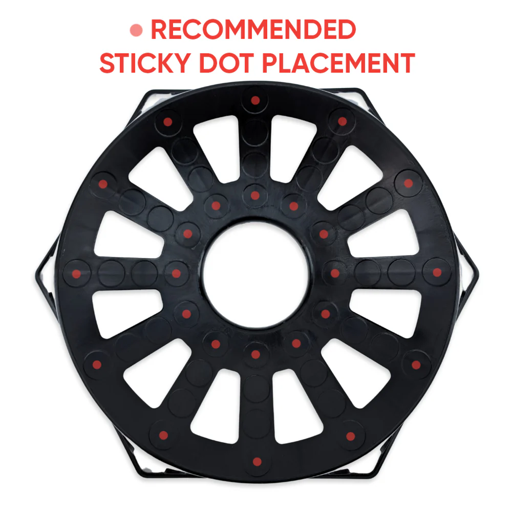 Replacement FermZilla All Rounder Hex Base with 24 x Sticky Dots - Image 6