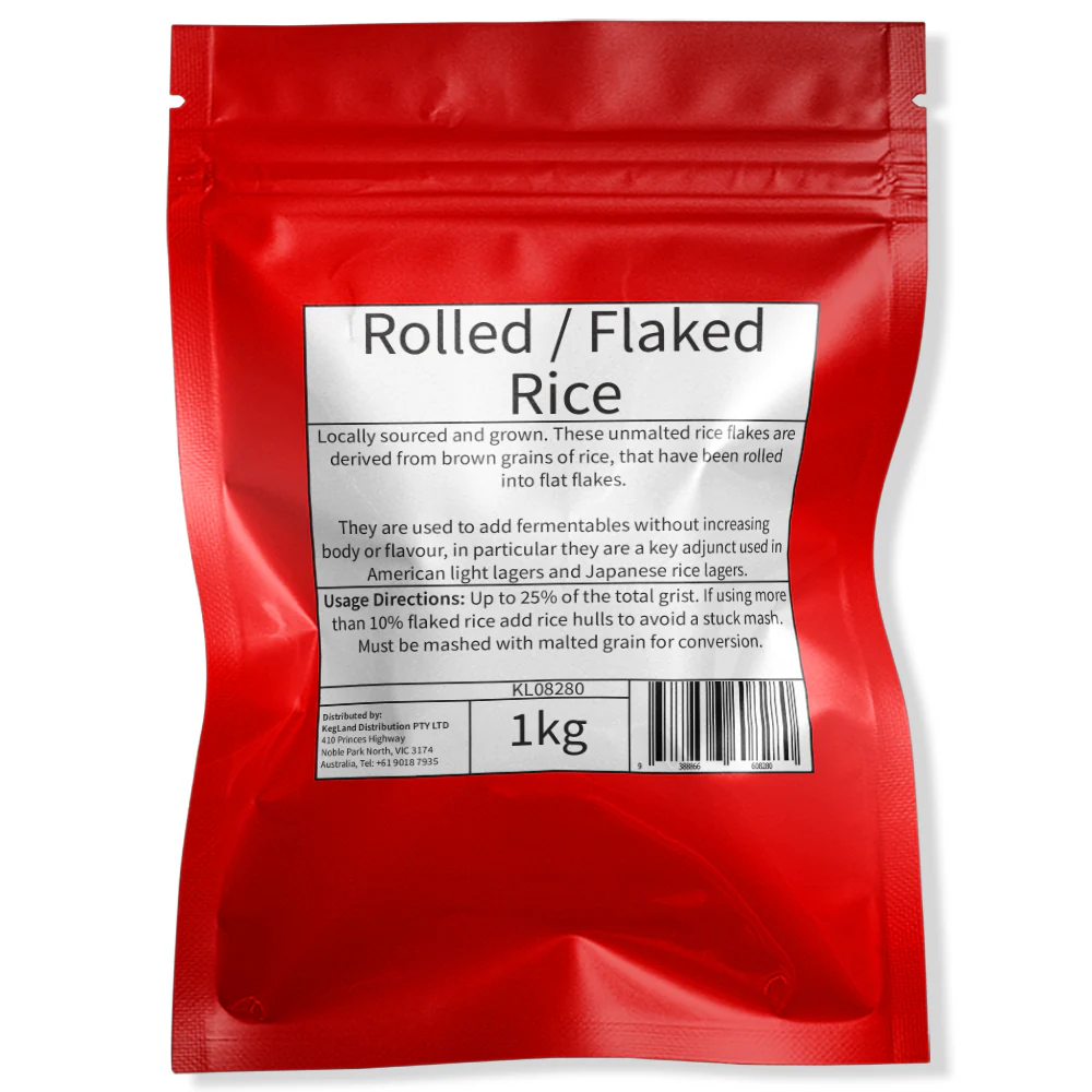 Rolled / Flaked Rice - Blue Lake Milling (AUS) - 1kg Bag - Image 2