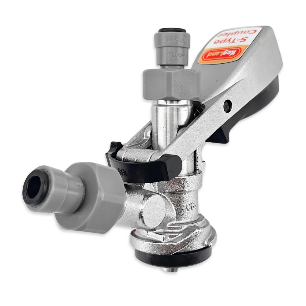 S-Type Keg Coupler with 8mm duotight Push Fit - Image 2