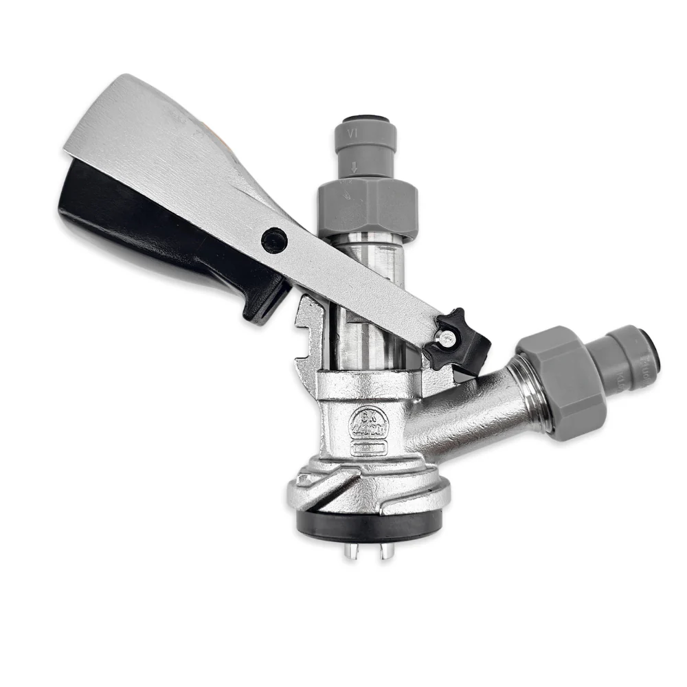 S-Type Keg Coupler with 8mm duotight Push Fit - Image 3