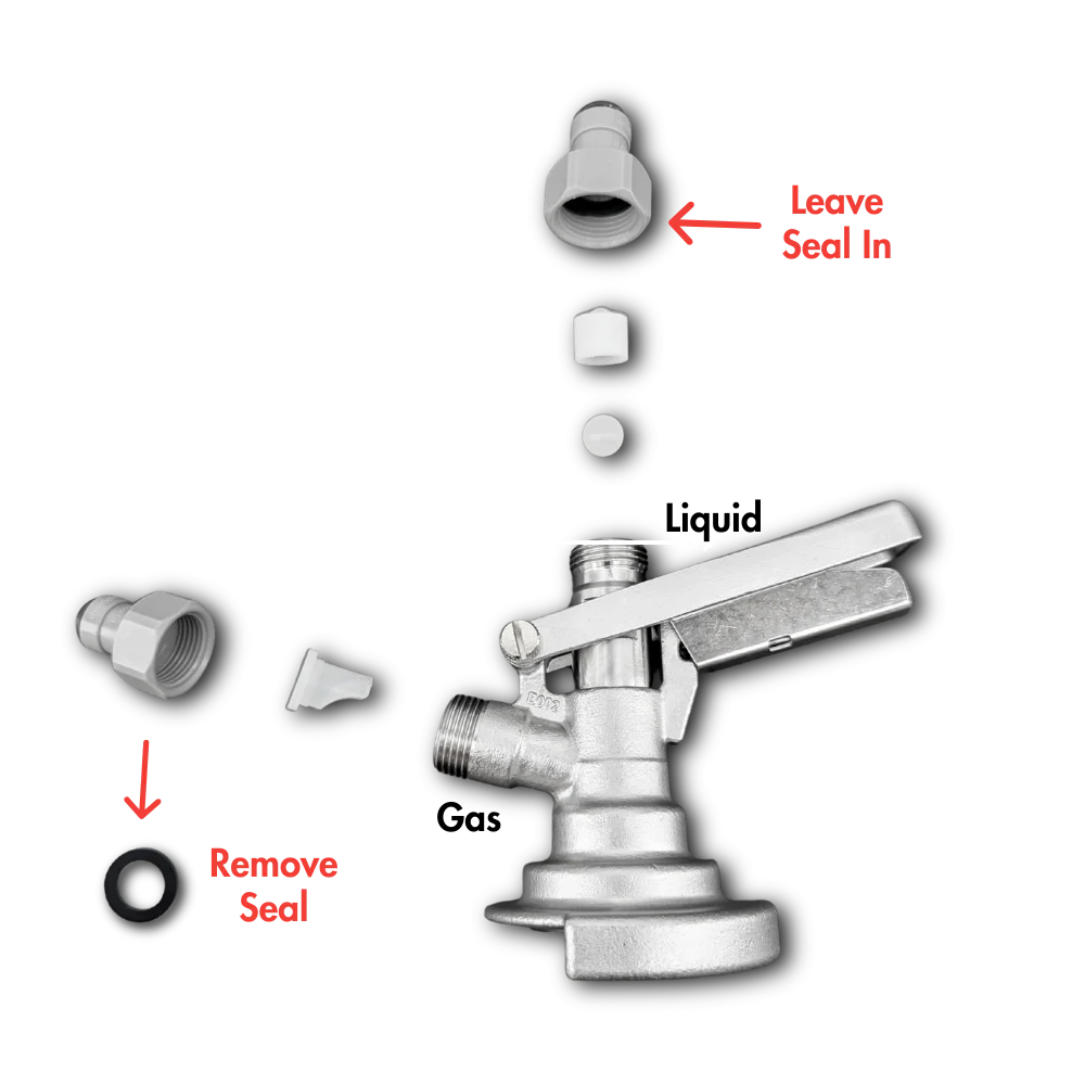 S-Type Keg Coupler All-SS with 8mm duotight Push-Fit - Image 6