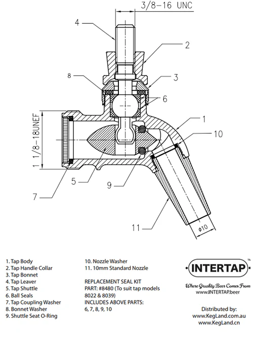 Seal Kit For Intertap FC - 8473 - Image 2