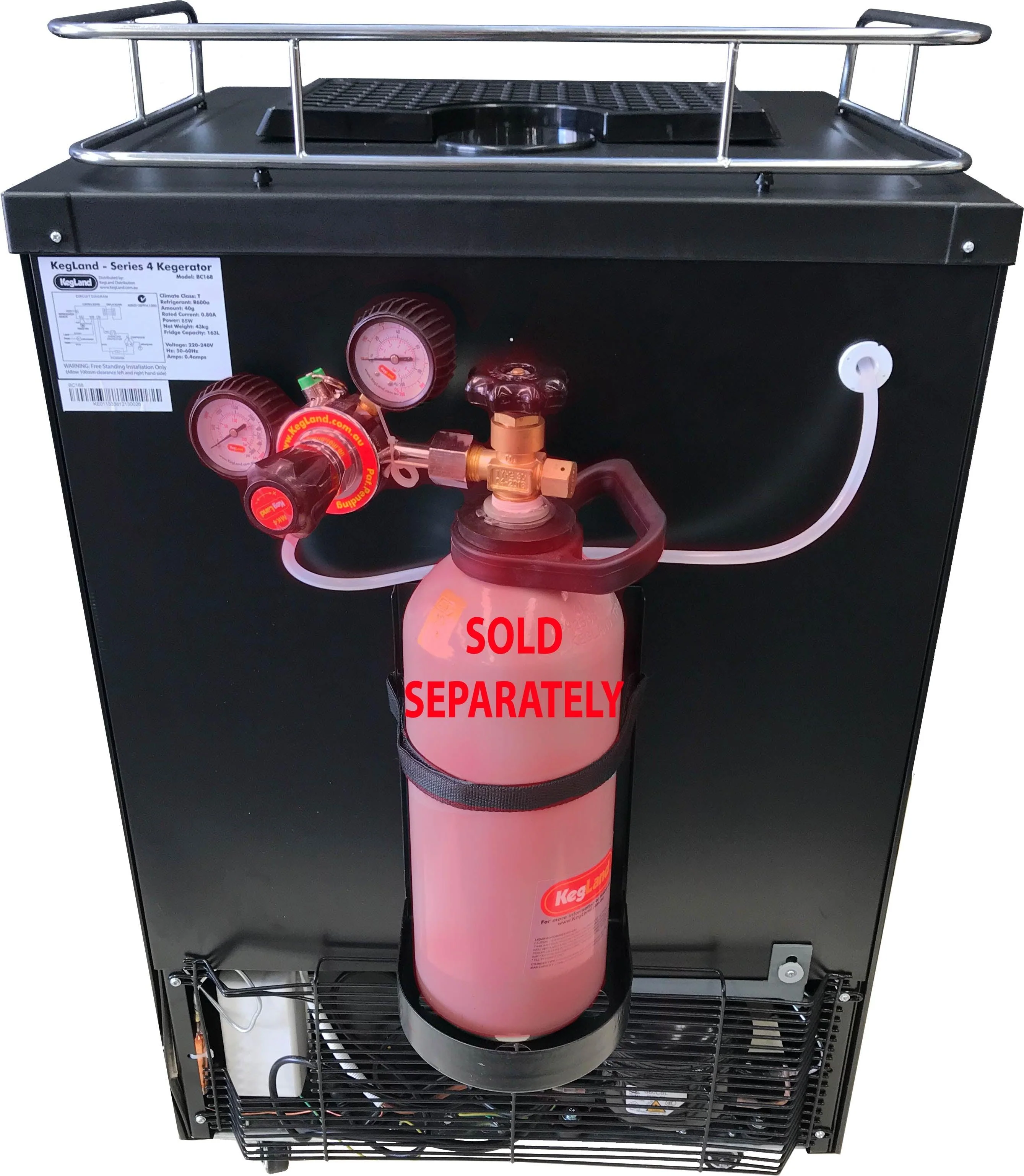 Kegerator - Series 4 -Fridge Only (guard rail, castors, shelf, drip tray) - Image 3