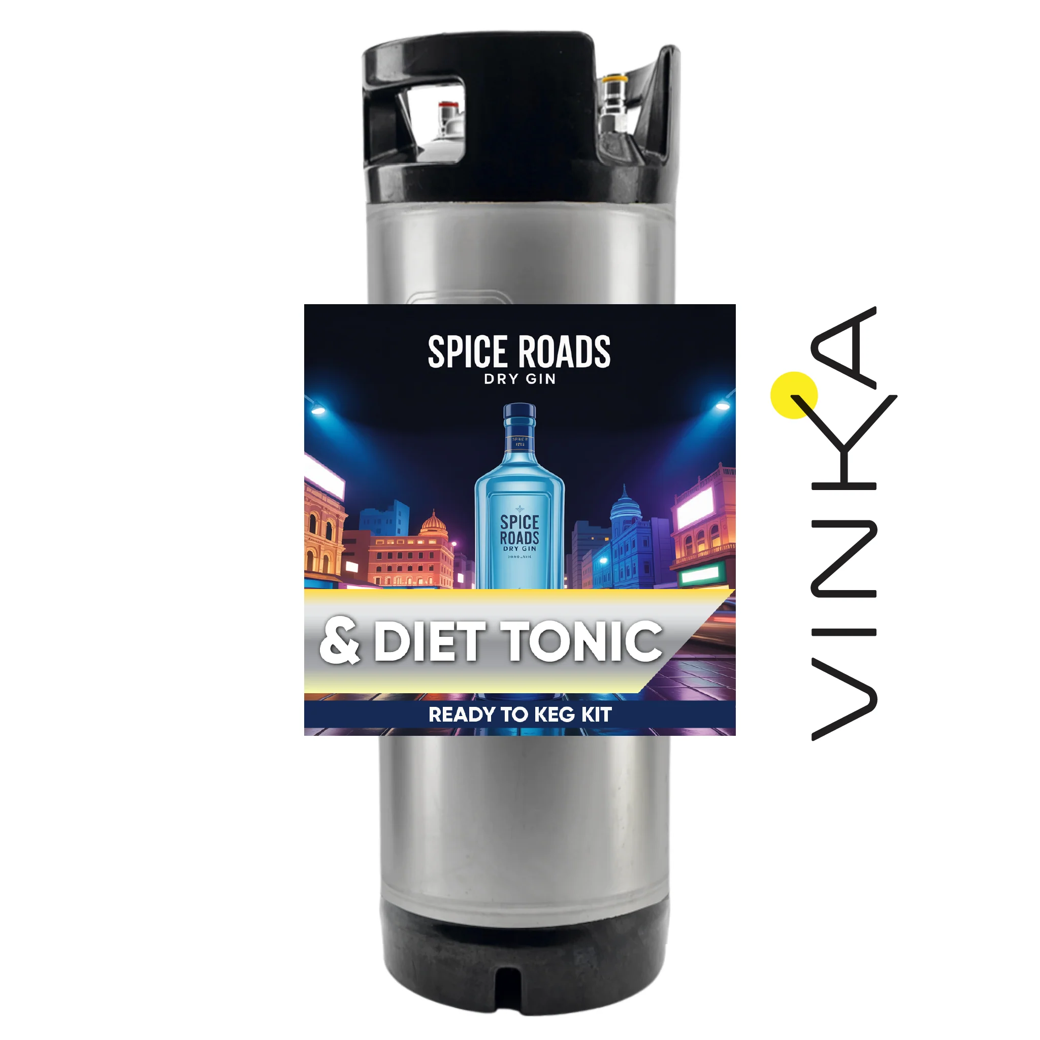 Spice Roads Dry Gin and Diet Tonic - Ready to Keg Kit - Image 3