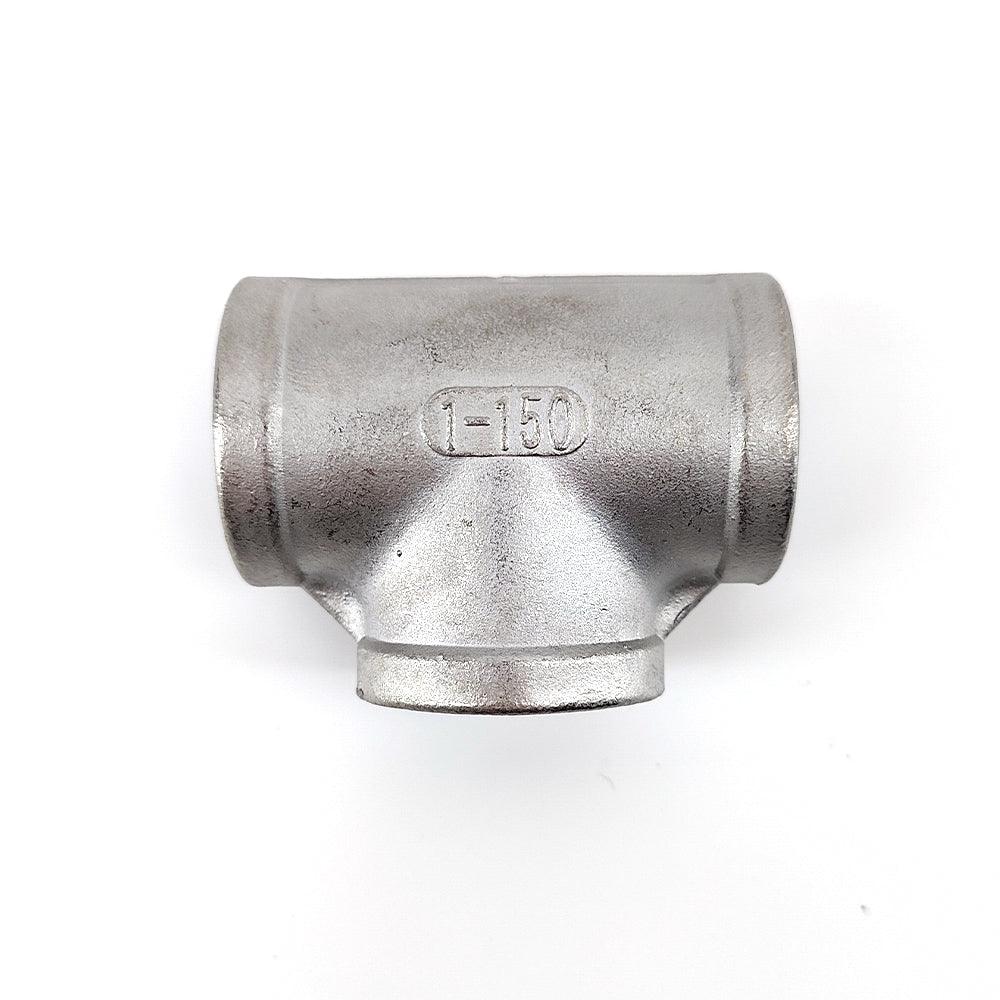 Stainless Equal Tee with Internal 1 Inch BSP Thread - Image 2